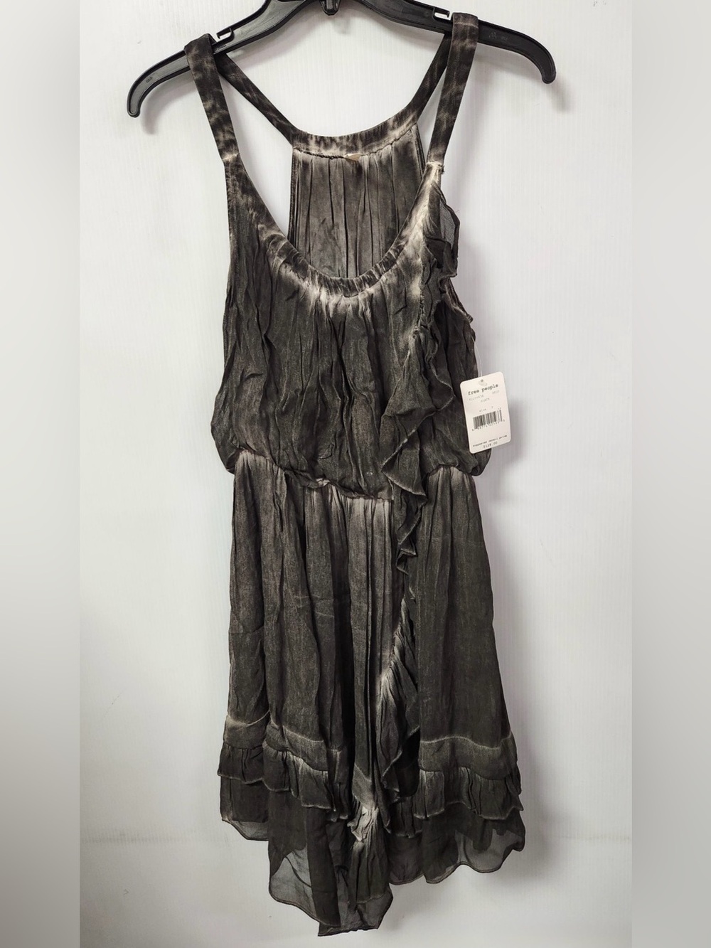 NWT Free People Ruffle Tiered Mini Dress w/Empire Waist Sz SP 100% Viscose - Picture 1 of 4